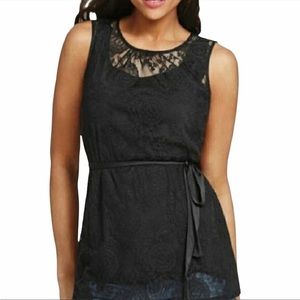 Black lace tank top